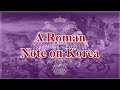 A Roman Note on Korea