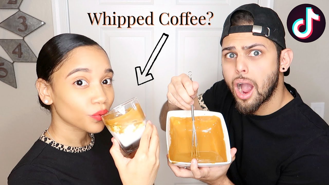 WE TESTED A VIRAL TIK TOK WHIPPED COFFEE.. - YouTube