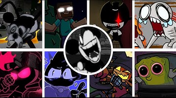 Unknown Suffering Remake but every turn a different character sings it (Fnf cover)