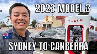 2023 Tesla Model 3 Road Trip Australia RWD LFP Battery Sydney Canberra