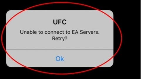 Fix Unable to connect to EA Servers in Ufc | EA Sports UFC Game Unable to Connect EA Servers Retry