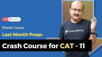 Crash Course CAT 2021 | Tips, Tricks ,Concepts | Quantitative Aptitude | Bharat | Unacademy CATalyst