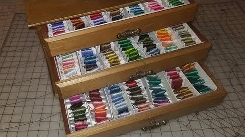 Upgrading my DMC Storage With a $10 Thrift Store Find -- Flosstube Extra