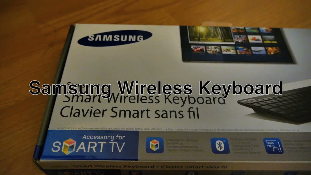 Samsung Wireless Keyboard Bluetooth Smart Remote Control w/ QWERTY & Trackpad Mouse For / PC - YouTube