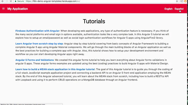 Angular Internationalization - Angular i18n Multi Language Tutorial