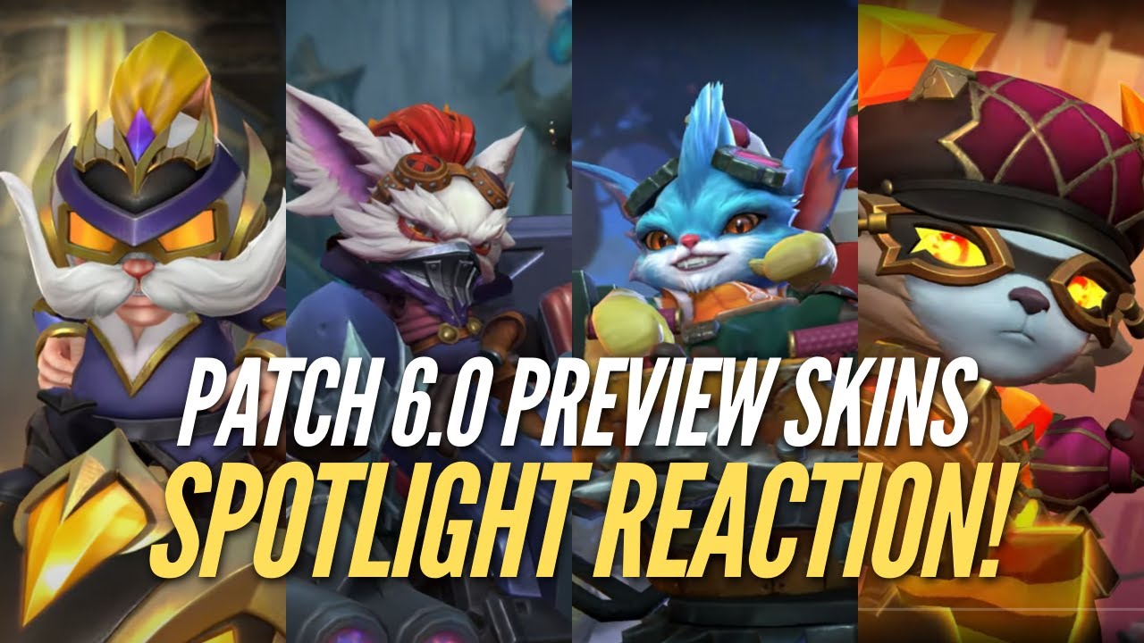 Reacting To The Patch 6.0 Skins Spotlight Reaction! | Wild Rift - YouTube