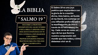 LIBRO DE LOS SALMOS: &quot; SALMO 19👉150 &quot; LAS OBRAS Y LA PALABRA DE DIOS - AL MÚSICO PRINCIPAL