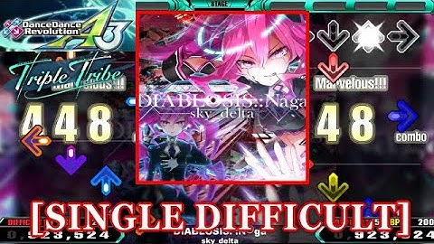 【DDR A3】 DIABLOSIS::Nāga / sky_delta [SINGLE DIFFICULT] 譜面確認+Clap