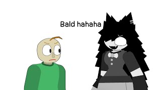 Miss Circle and Baldi meets each other
