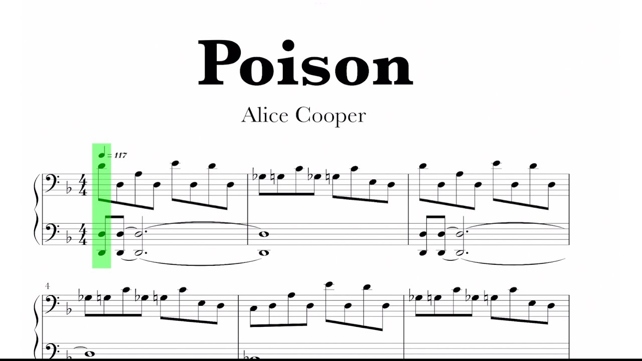 Poison (Alice Cooper Cover) Powerwolf текст. Элис Купер Пойзон Соло. Alice Cooper Poison аккорды. Poison Piano.