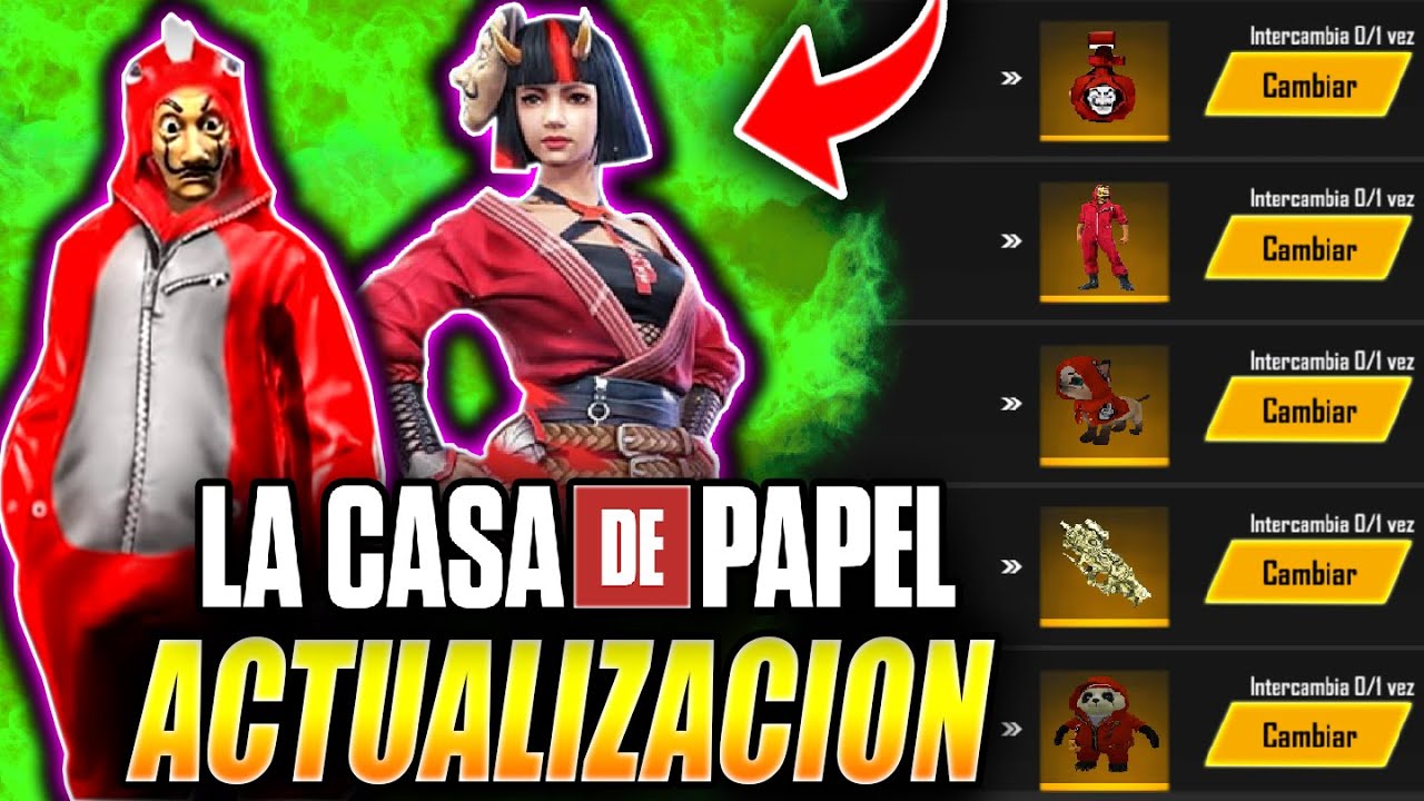 YA SALIÓ! NUEVA ACTUALIZACION la CASA de PAPEL! TODAS las SKINS y