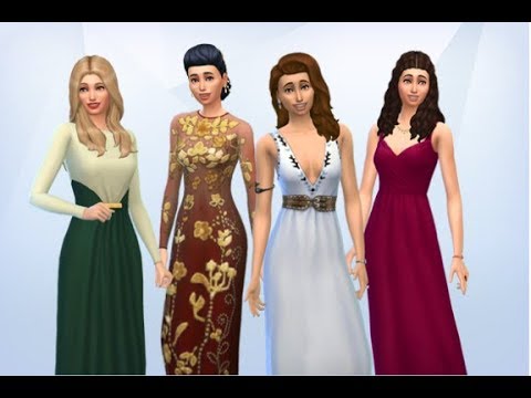 The Sims 4: CAS | Reign; Mary, Kenna, Greer, Lola - YouTube