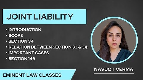 Joint Liability | Section 34 IPC | Section 149 IPC | Landmark Judgments