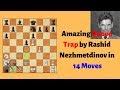 Chess : Amazing Queen Trap by Rashid Nezhmetdinov (14 Moves)