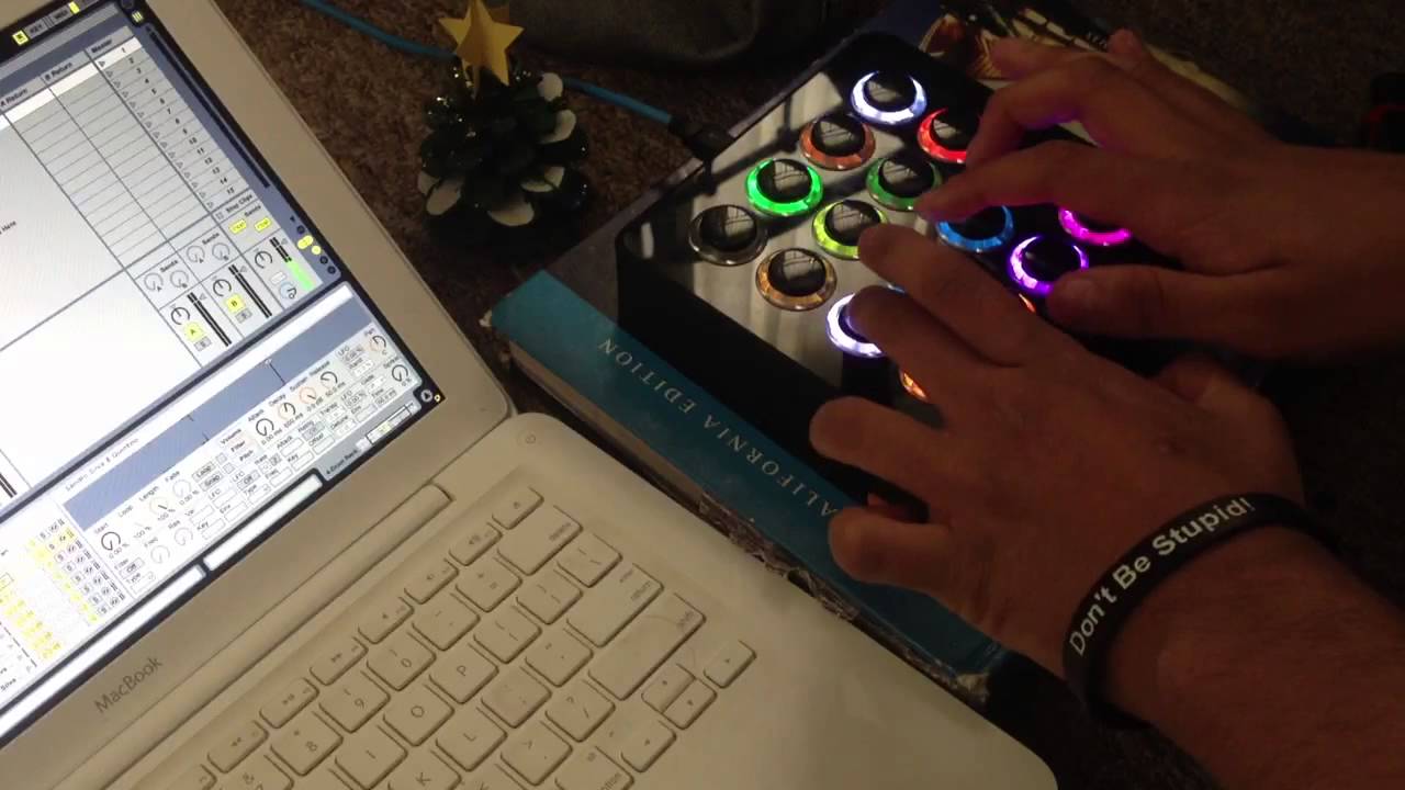 Midi Fighter Spectra Finger Drumming Hysteria Youtube