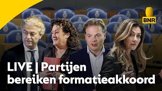 LIVE | Geert Wilders (PVV) bereikt akkoord met VVD, NSC en BBB, premier onbekend