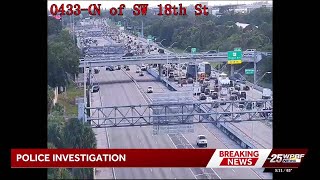 Officials respond to incident on I-95 near Palm Beach-Broward County line