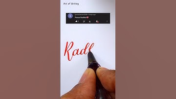 How to Write Radhika in CALLIGRAPHY like a Pro! #shorts #shortsfeed #shortvideo