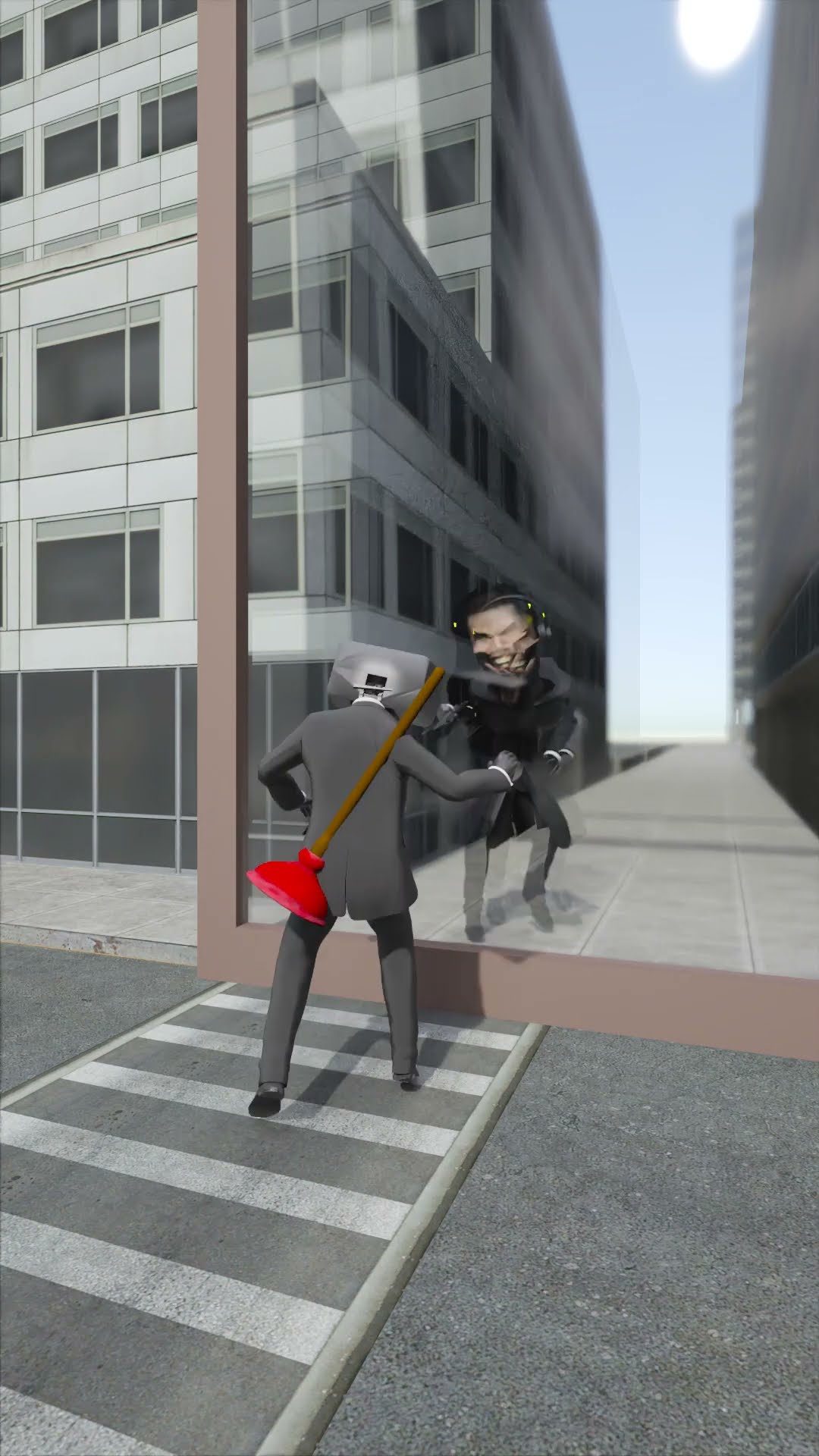 The Strange Mirror | Camera Kirito Vs Skibidi Toilet Multiverse #shorts