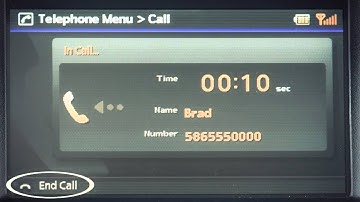 2013 Infiniti EX - Bluetooth®  without Navigation Ending a Call
