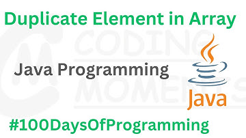 Java Program To Find Duplicate Elements in Array | #Java Programming #java #javaprogramming #array