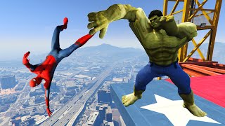 GTA 5 Spiderman vs Hulk  Epic Ragdolls vol.2 (Euphoria Physics)