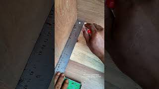easy techniques in drawing lines #woodworking #diy #shorts