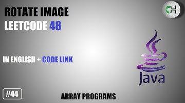 Rotate image | Rotate image leetcode | leetcode 48 | Rotate image leetcode java | rotate matrix