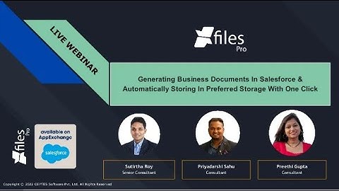 WEBINAR: One-Click Document Generation in Salesforce with Auto External Storage