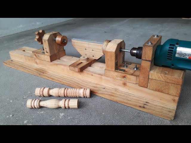 Tour a bois maison part 1 CA FONCTIONNE  make a wood lathe #DIY 