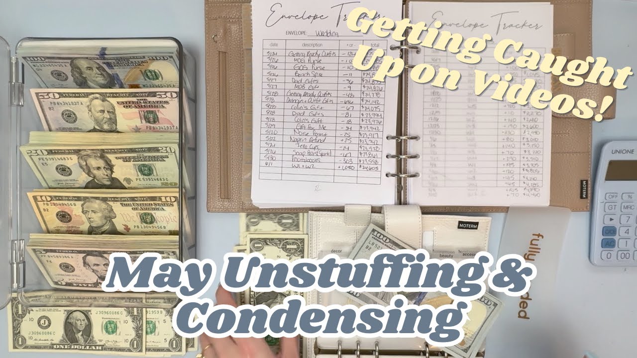 Last May Cash Unstuffing & Condensing || May No. 2 || Getting Caught Up || MY ETSY SHOP IS OPEN!!