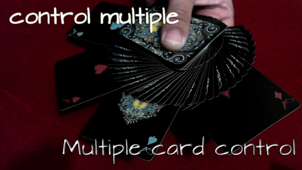 Control multiple - Multiple card control / Tecnica de cartomagia - YouTube