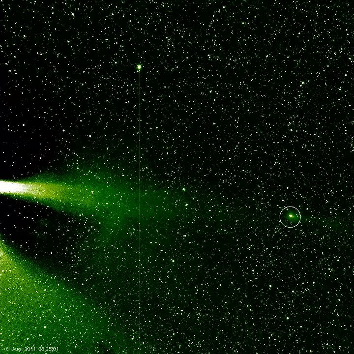 Comet Elenin as seen from STEREO-B between August 6th to August 12, 2011