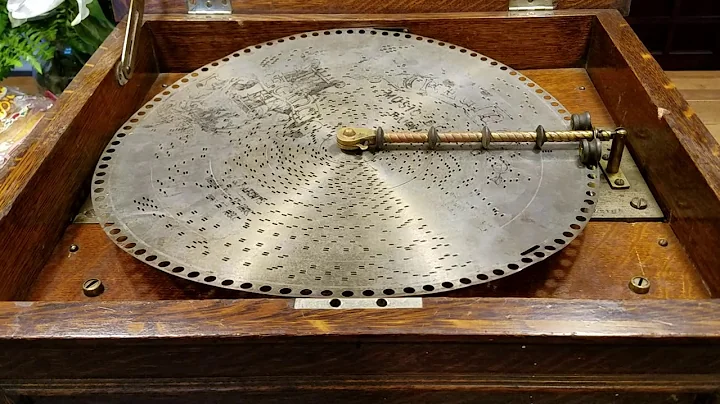Coin-op Regina music box plays disc 10003, "Down W...