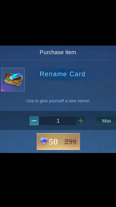 ✅Trik Mengubah Nama Permanen dengan 50 Berlian