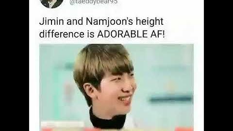 Jimin and namjoon height difference 😂🥰✨