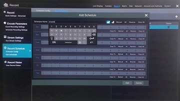 [ONWOTE 5MP PoE System] Time Schedule recording