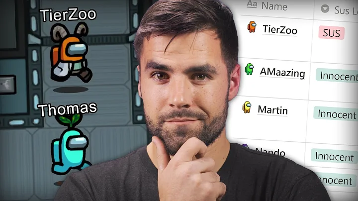 I made a 9001 IQ Among Us tracker tool in Notion...