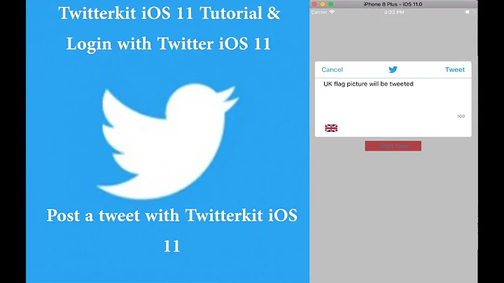 TwitterKit iOS 11 Swift 4 Integration Tutorial Login with Twitter