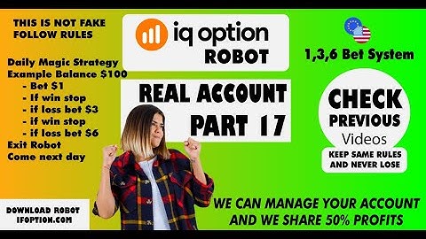 IQ Option Robot Real Account PART 17 - download from www.ifoption.com