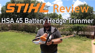 Stihl HSA 45 Battery Powered Hedge Trimmer Review and Raw Demo Thumbnail