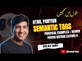 Semantic HTML Tags Urdu Hindi | Header, Footer, Section Explained | Lecture 10