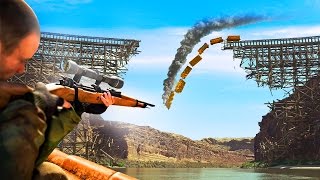 BLOWING UP AN ENTIRE BRIDGE WITH 1 SNIPER BULLET! (Sniper Elite 4) BLOWING UP AN ENTIRE BRIDGE WITH 1 SNIPER BULLET! (Sniper Elite 4)