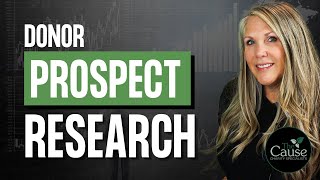 Donor Prospect Research  Find HighValue Donors!