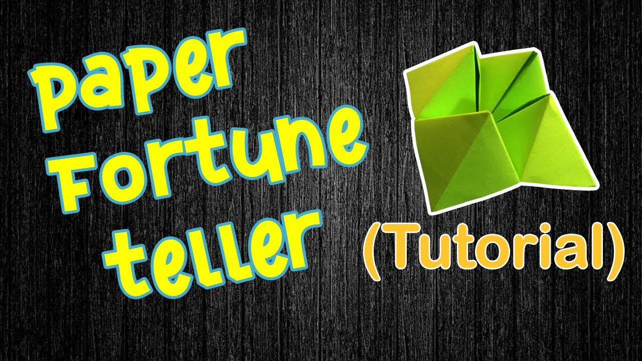 How to make a paper fortune teller very easy (Tutorial) - YouTube