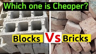 Hollow blocks vs. bricks: Which one will save you money? |Masonry Cost of brick wall vs block wall