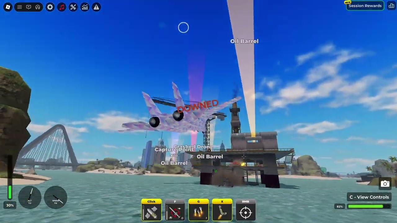 Destroying War Tycoon server with the F-14 Tomcat (Maverick gameplay)