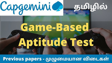 Capgemini Recruitment 2021 Tamil | Game based Aptitude Test | Previous papers fully Solved | தமிழில்