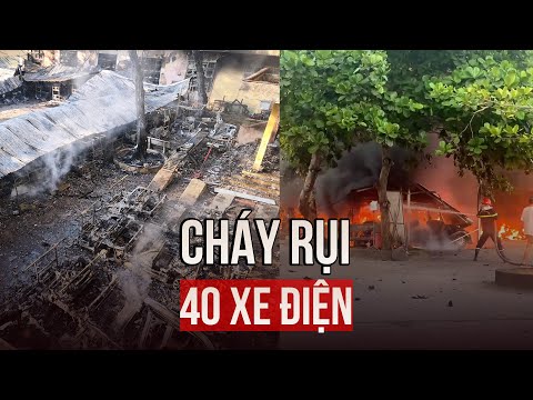 Cháy lớn thiêu rụi 40 xe điện du lịch ở Hội An 2023 Mới