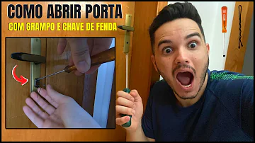 Como abrir uma porta com uma faca?